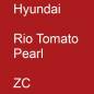 Preview: Hyundai, Rio Tomato Pearl, ZC.